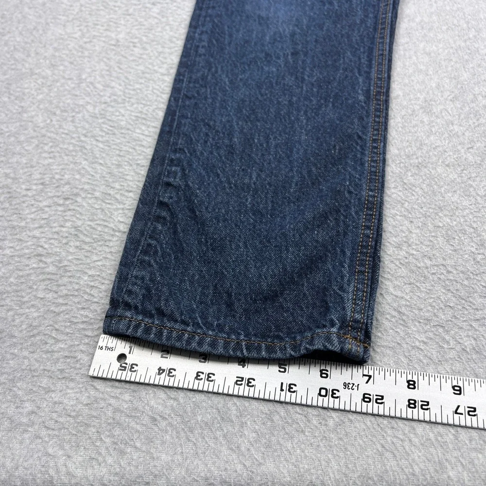 Banana Republic 90s Straight Fit Jean Mens 31x32* Blue Dark Washwell Hemp Indigo
